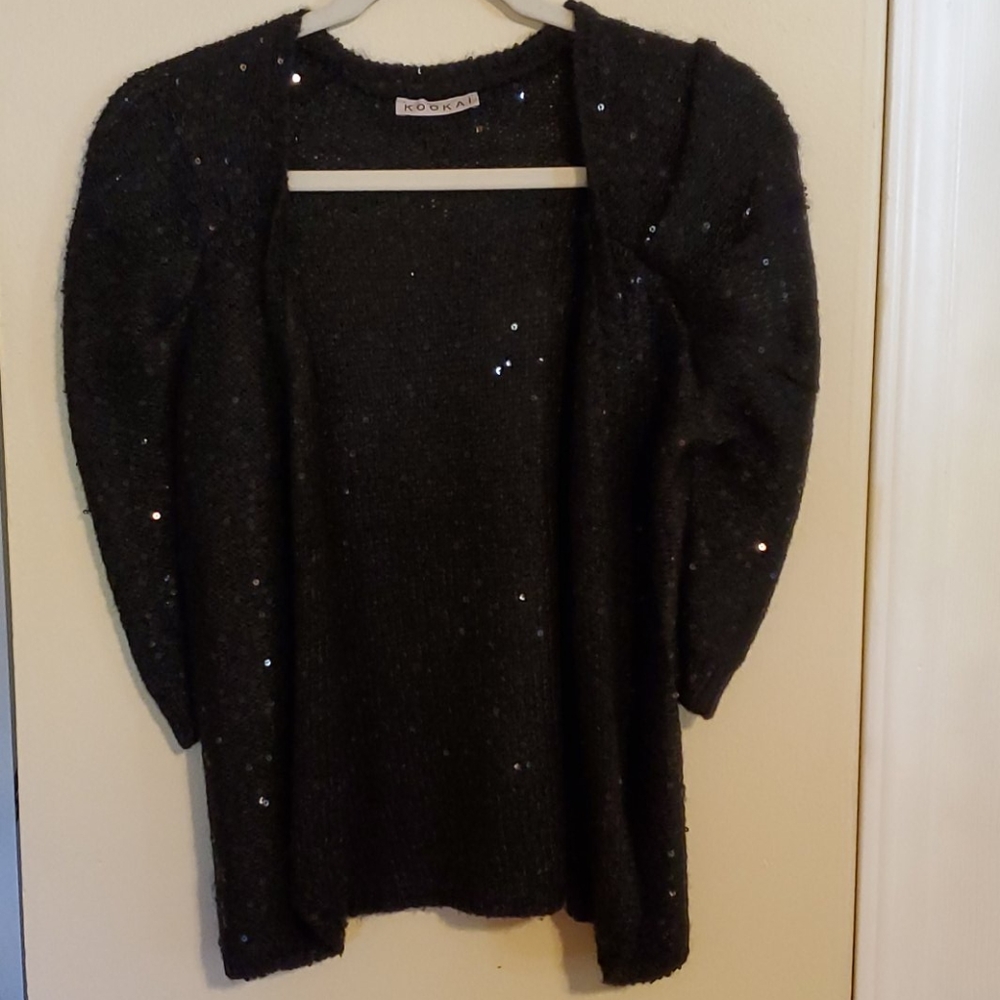 Black evening sweater